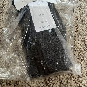 Brand new Nordstrom tall socks Heather grey 2 pairs